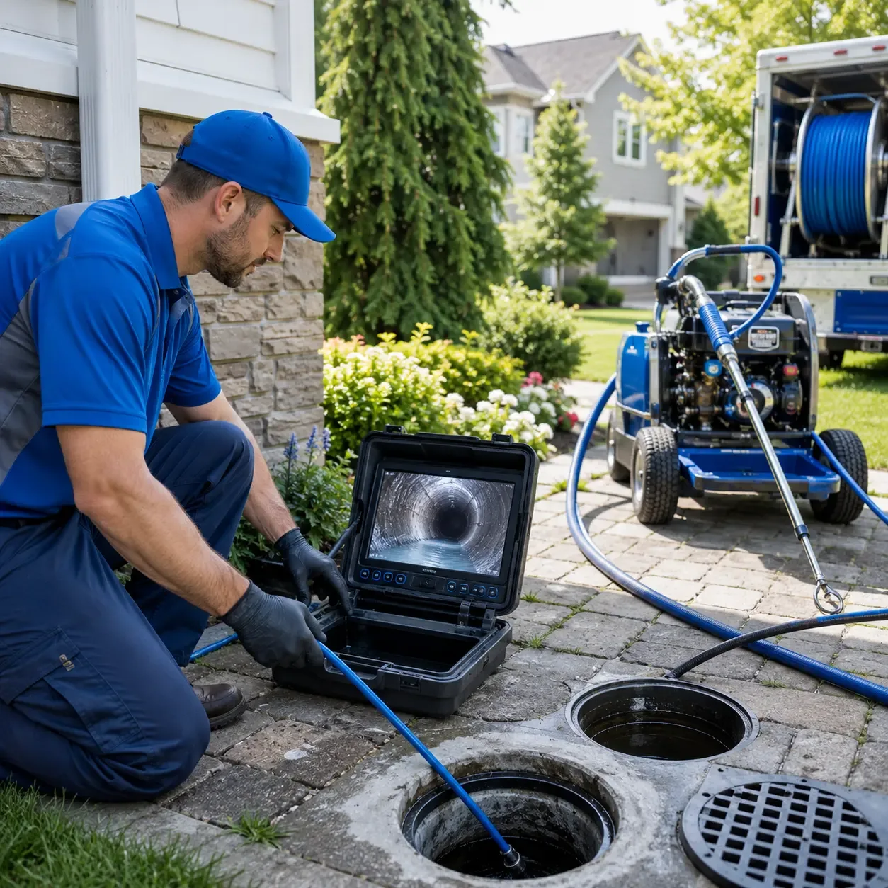 Outdoor drain cleaning professionals serving Tracys Landing, MD