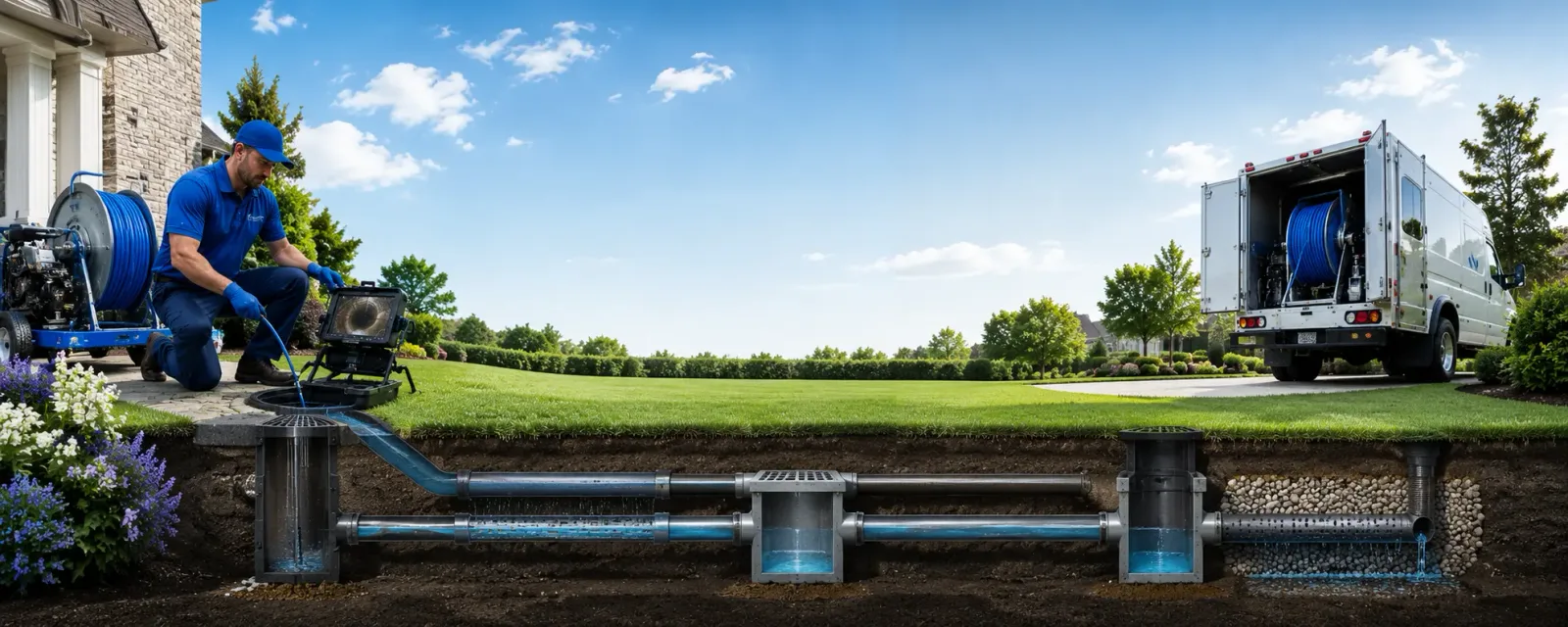 Outdoor drain cleaning information for Tracys Landing, MD